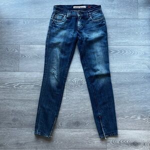 Miss Sixty J Lot Low-Rise Jeans — Ankle Zippers, Size 25, Y2K Vintage